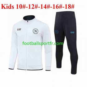 SSC Naples Enfant Ensemble Vestes d'entrainement Blanc 2023-2024